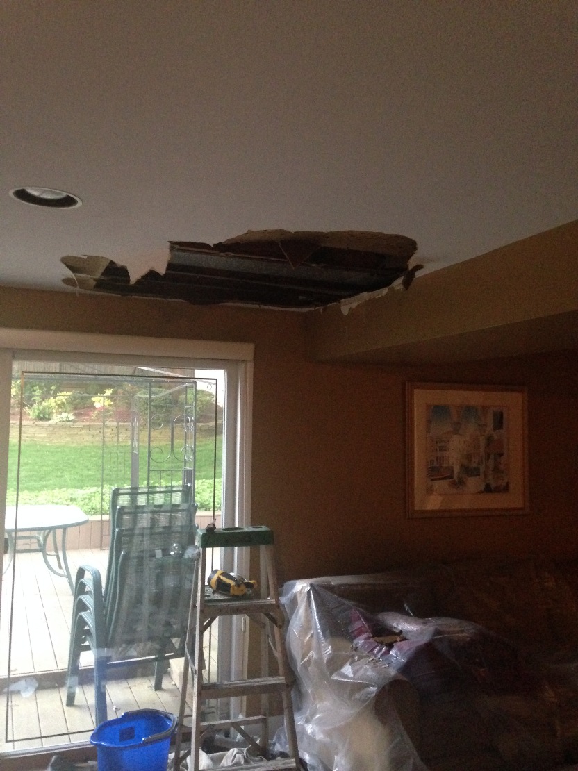 Ceiling Water Damage Repair