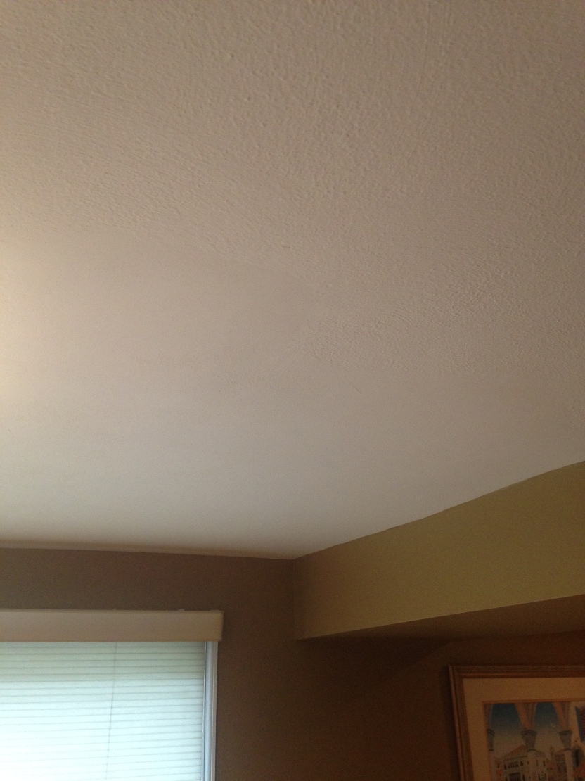 Ceiling repaired from leak