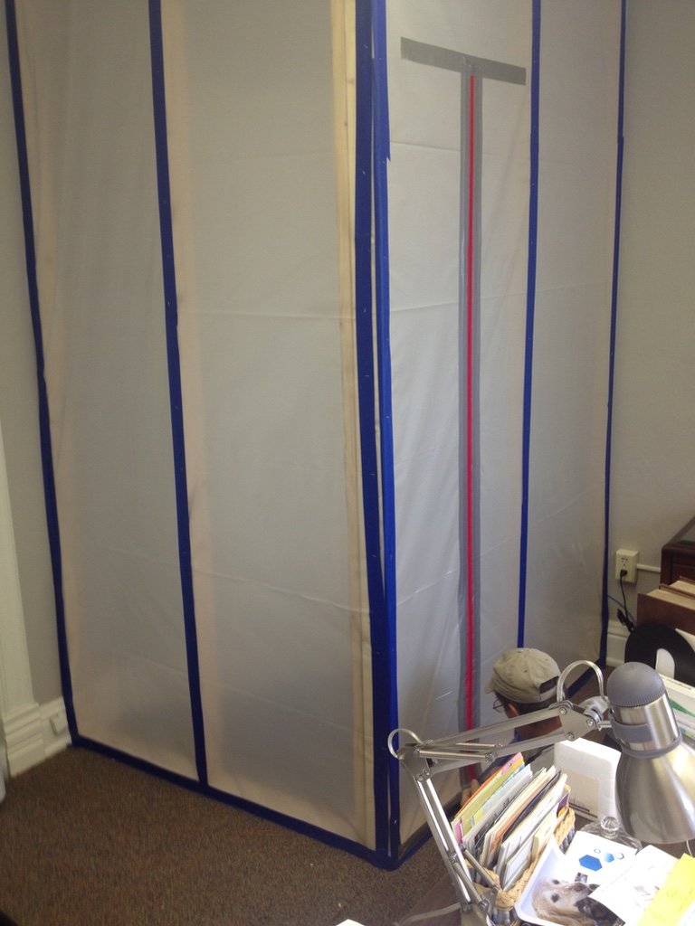 containment barrier during mold remediation